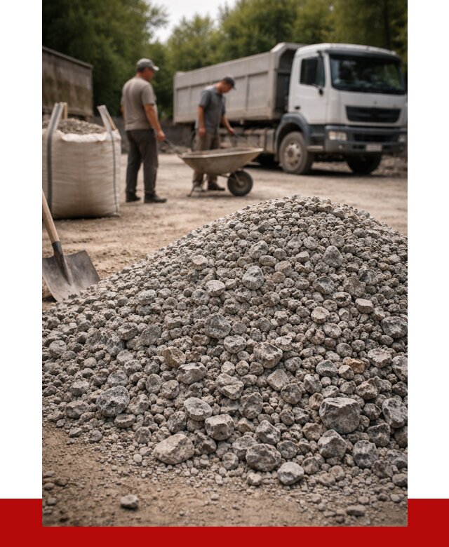 Гранитный щебень фракция 20-40 в Железногорске от 3308 руб. ПРОНЕРУДЖлр