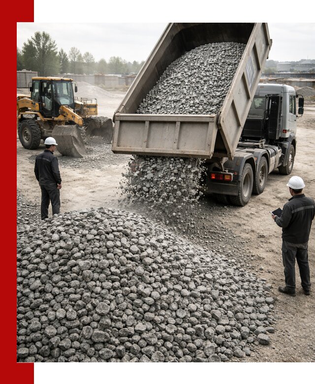 Доставка гранитного щебня фракции 20-40 в Железногорске