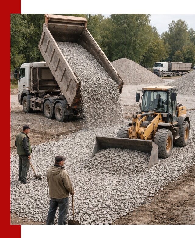 Купить гравийный щебень фракция 20-40 в Железногорске с доставкой