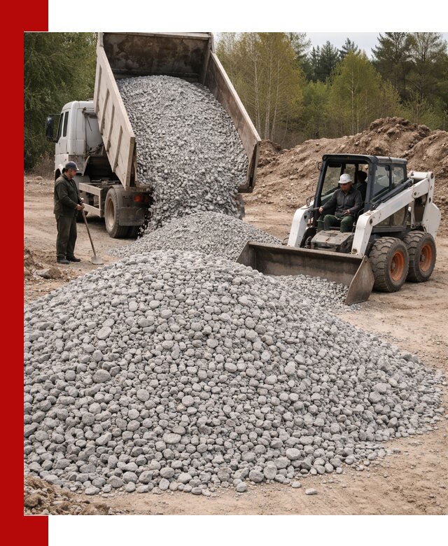Доставка доломитового щебня в Железногорске напрямую от карьера