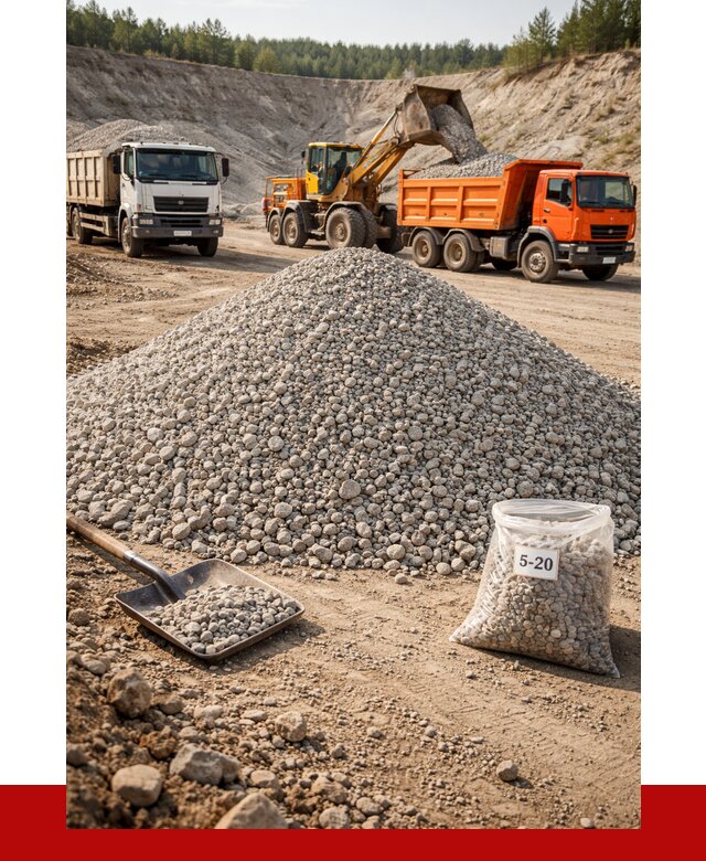 Доломитовый щебень фр. 5-20 в Железногорске от 4342 р. | ПРОНЕРУДЖлр