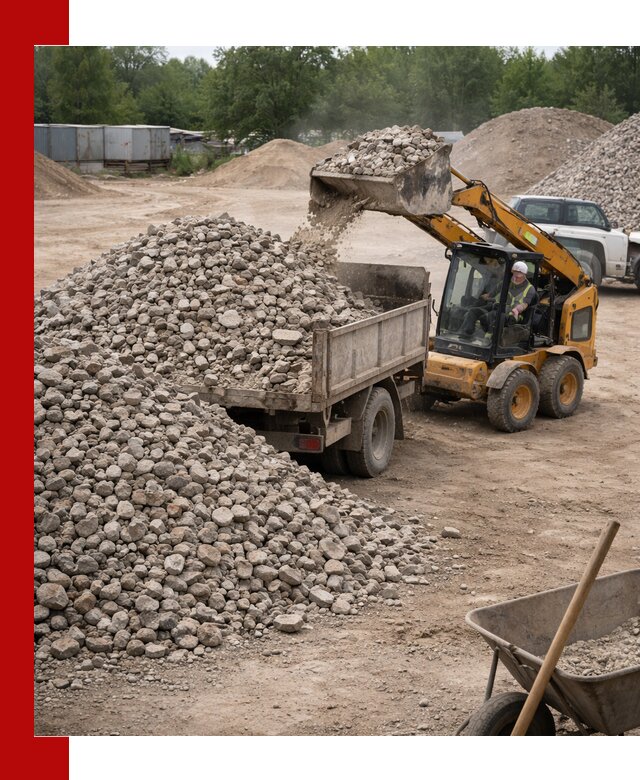 Доставка вторичного щебня в Железногорске для строительных работ