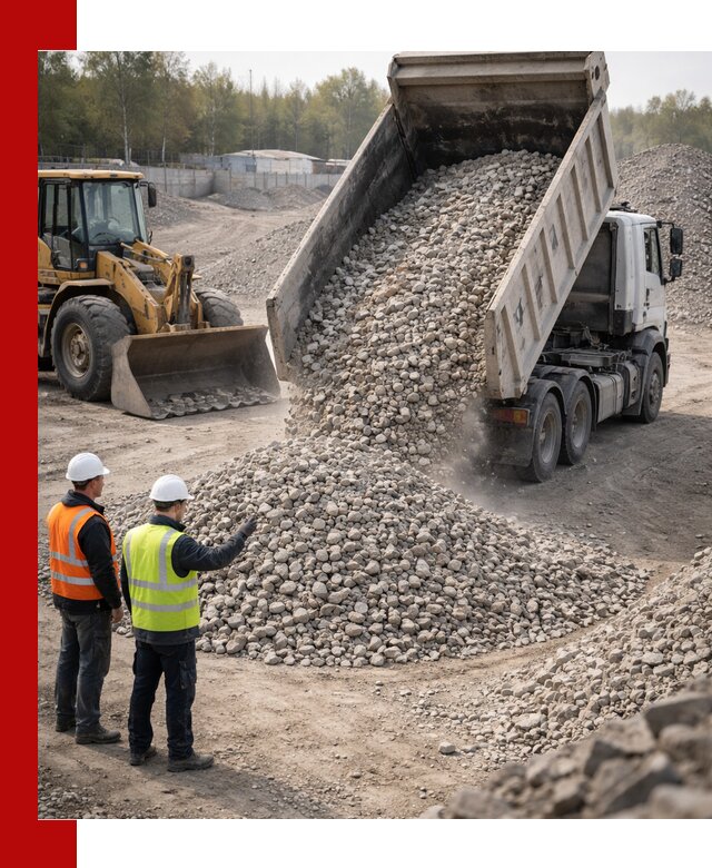 Вторичный щебень фракция 40–70 доставка в Железногорске