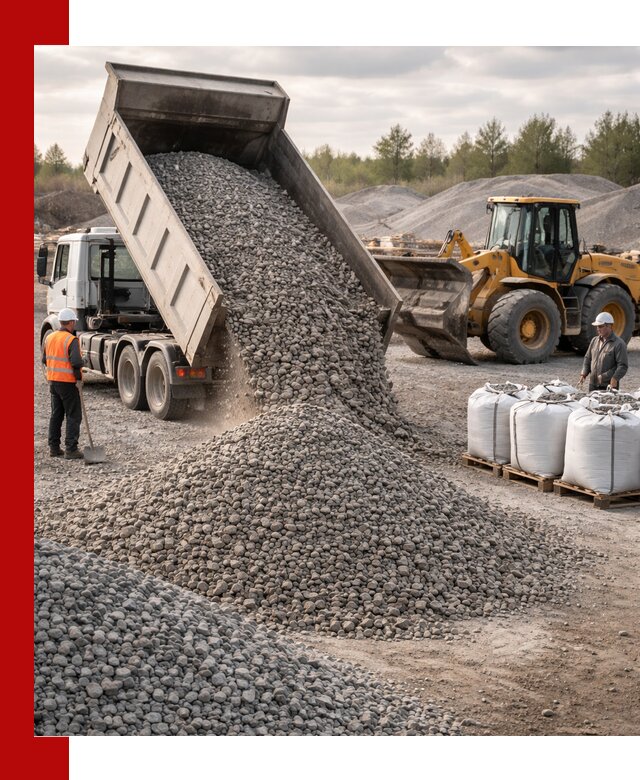 Бетонный щебень фракция 5–20 с доставкой в Железногорске