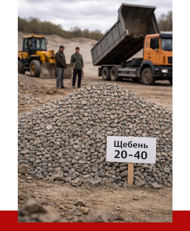 Бетонный щебень фракция 20-40 в Железногорске от 2533 р. | ПРОНЕРУДЖлр