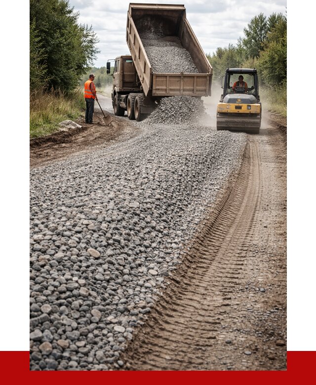 Щебень для отсыпки дороги в Железногорске от 2791 р. ПРОНЕРУДЖлр