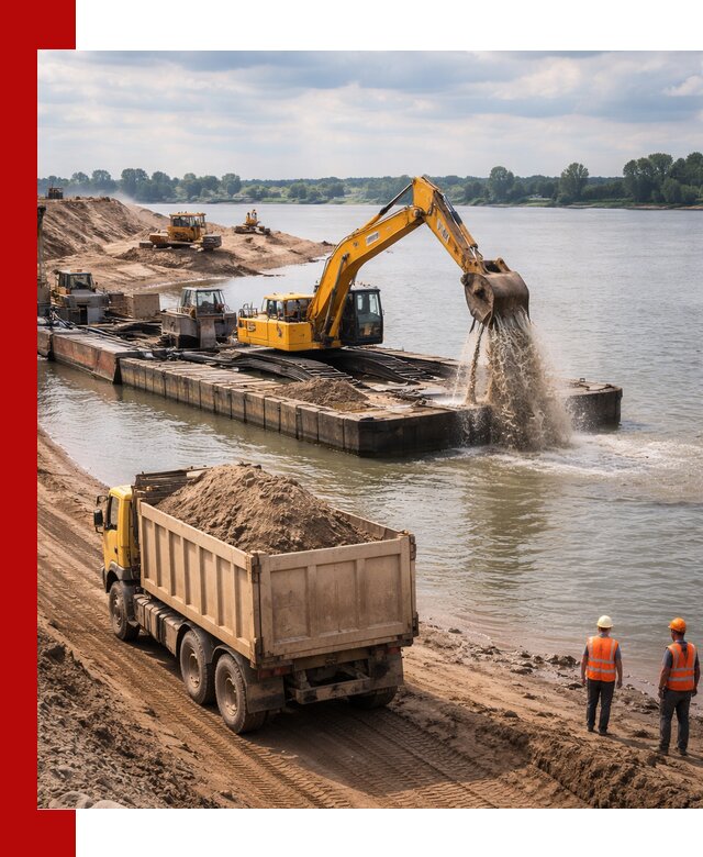 Намывной песок с доставкой в Железногорске оптом и в розницу