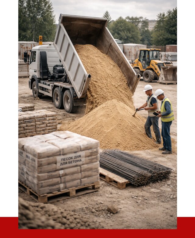 Песок для бетона в Железногорске от 2584 р. с доставкой, ПРОНЕРУДЖлр