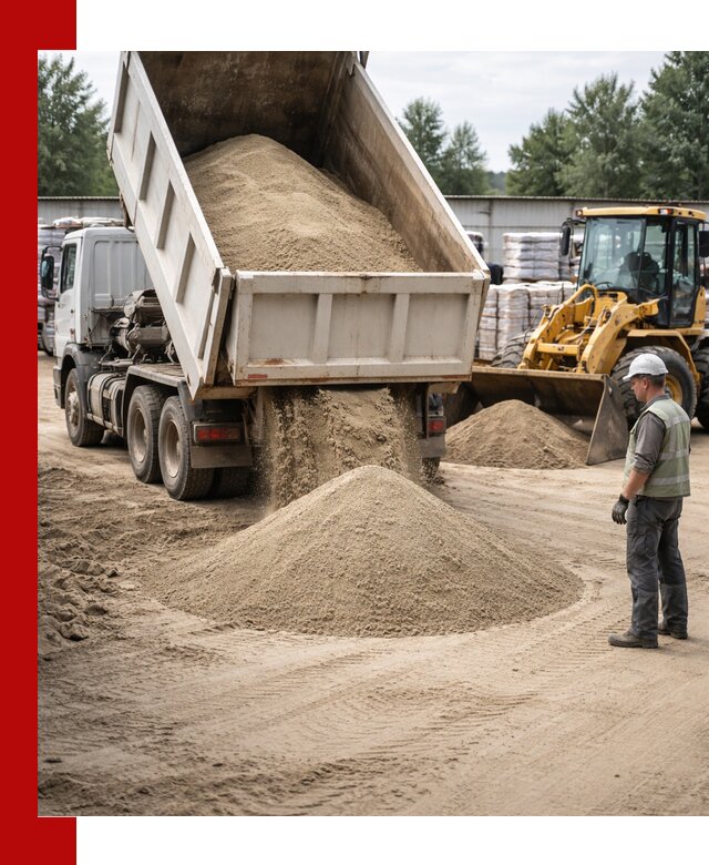 Поставка и доставка песка для бетона в Железногорске