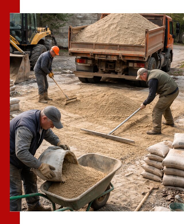 Поставка песка для стяжки в Железногорске с быстрой доставкой