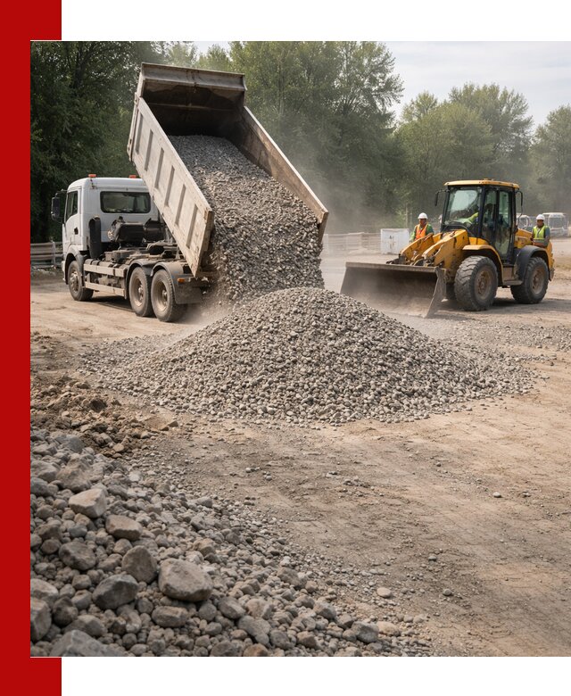 Гравий фракция 5–20 доставка в Железногорске оптом и в розницу