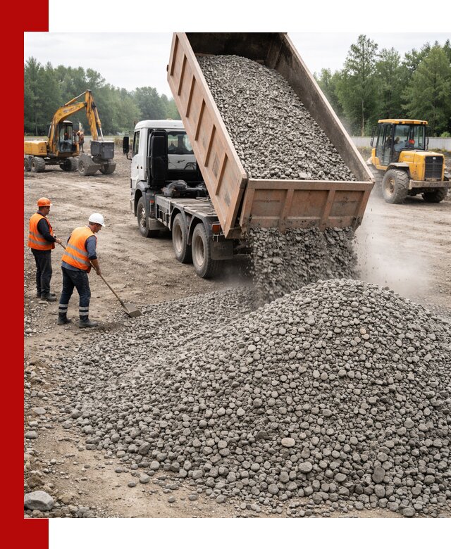 Доставка гравия фракции 40-70 в Железногорске оптом и в розницу