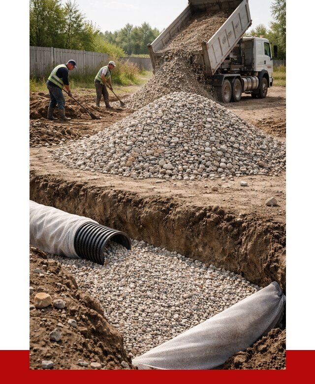 Гравий для дренажа в Железногорске от 2274 р., доставка ПРОНЕРУДЖлр