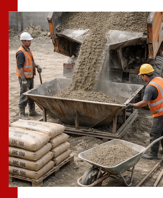 Доставка цементно-песчаной смеси М100 в Железногорске