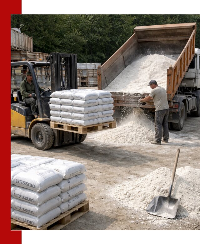 Доставка строительной извести оптом и в розницу в Железногорске