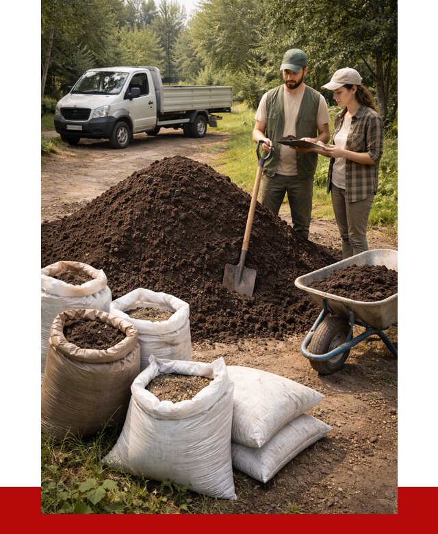 Купить грунт с доставкой в Железногорске от 4652 р. за м3 | ПРОНЕРУДЖлр