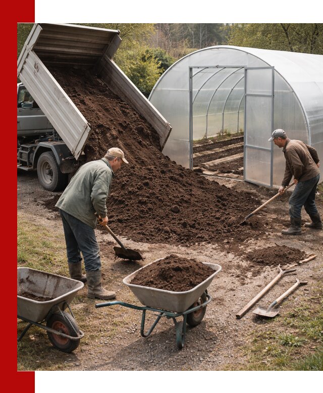 Грунт для теплицы с доставкой в Железногорске — плодородный субстрат под растения