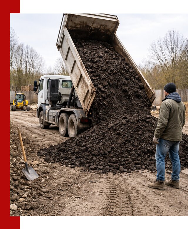 Доставка чернозема навалом в Железногорске быстро и выгодно