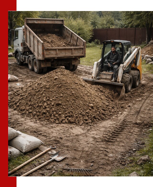 Суглинок для планировки участков в Железногорске с доставкой и выгрузкой