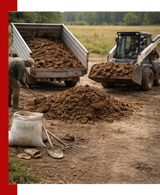 Доставка конского навоза в Железногорске с разгрузкой и доставкой на объект