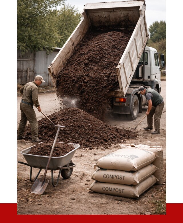 Купить компост в Железногорске от 4342 р. за куб с доставкой | ПРОНЕРУДЖлр