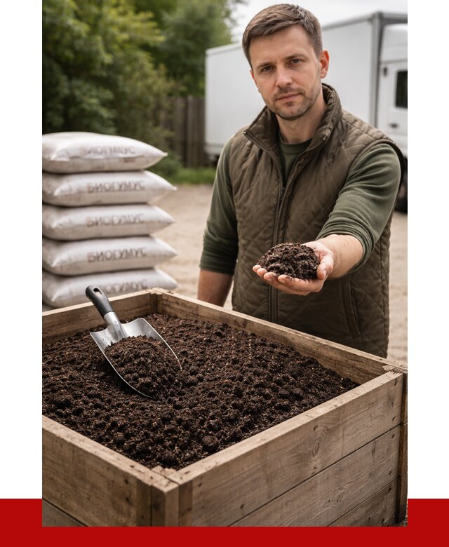 Купить биогумус в Железногорске с доставкой от 8786 р. за куб | ПРОНЕРУДЖлр