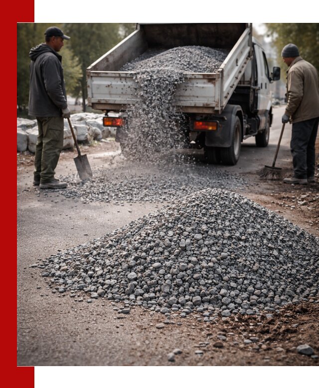 Гранитная крошка для посыпки дорог и тротуаров в Железногорске