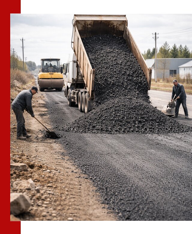 Асфальтовая крошка для дорог в Железногорске — поставка и доставка