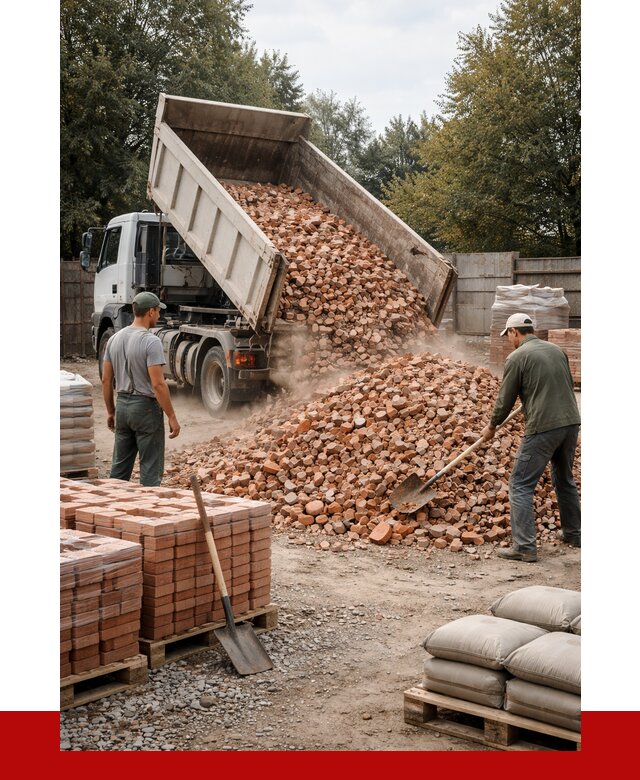 Бой кирпича в Железногорске с доставкой от 4342 руб/куб | ПРОНЕРУДЖлр