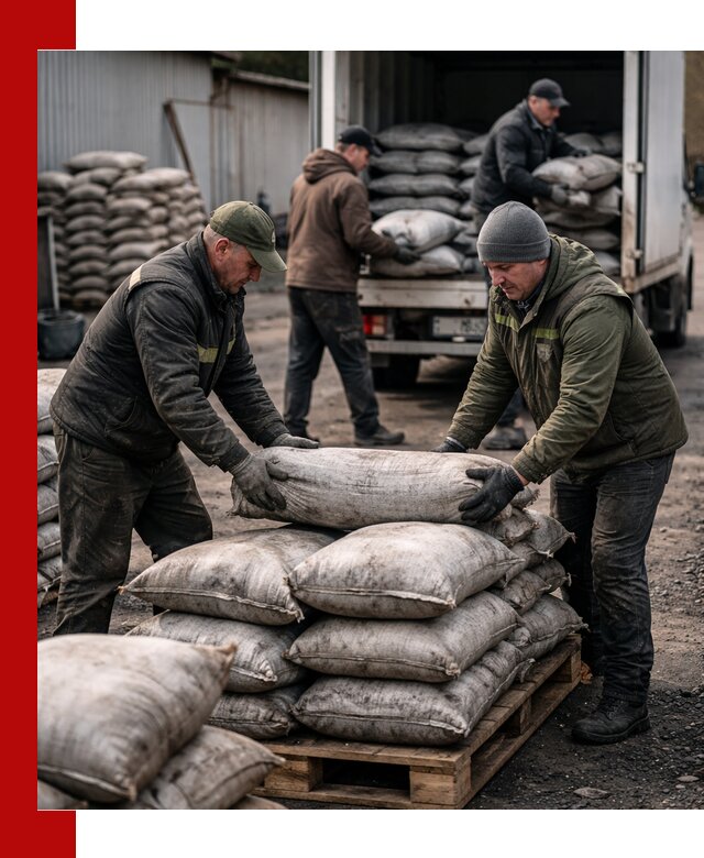 Доставка угля в мешках по выгодным ценам в Железногорске