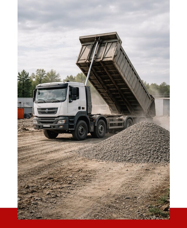 Доставка самосвалом 40 кубов в Железногорске от 9303 р. | ПРОНЕРУДЖлр