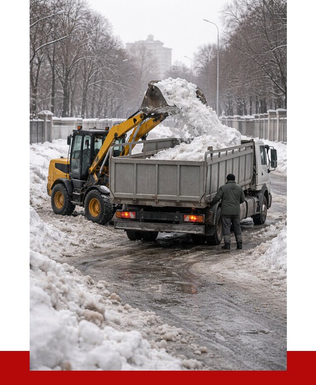 Вывоз снега с погрузкой в Железногорске от 3618 р. ПРОНЕРУДЖлр