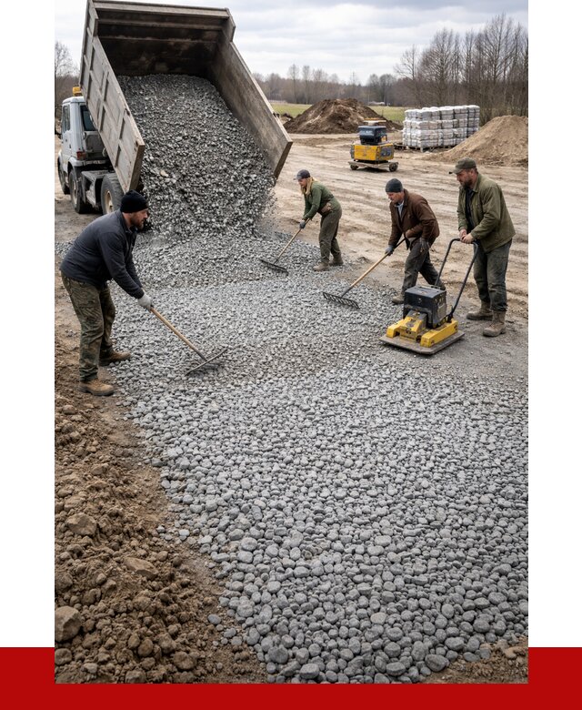 Устройство щебеночной подушки в Железногорске от 4652 р. ПРОНЕРУДЖлр